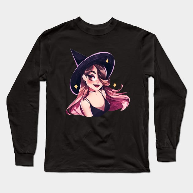 Witch Apprentice Long Sleeve T-Shirt by madiearts